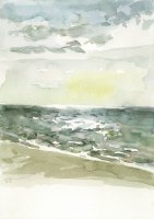 Sandra Rienäcker: Meer (Darß), Aquarell, 2010